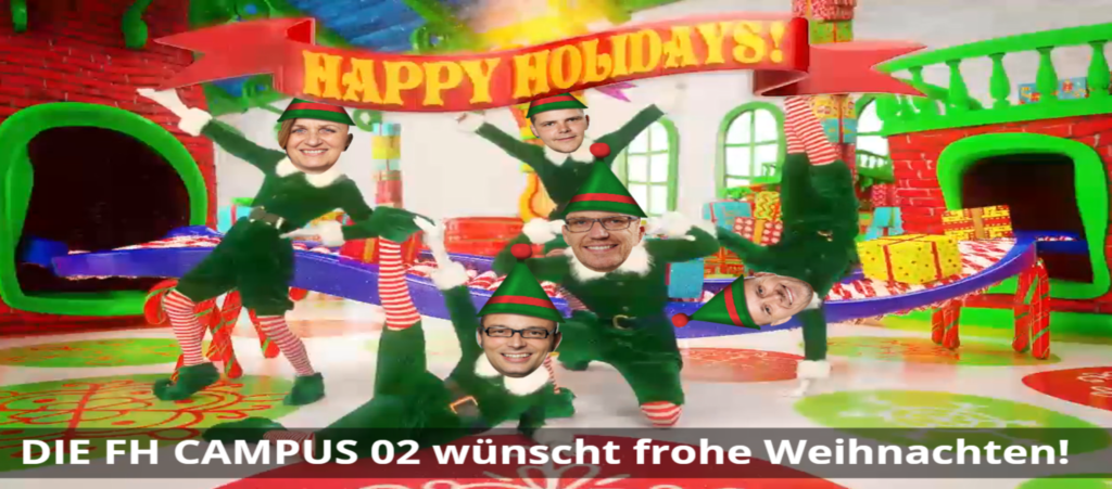 Frohe Weihnachten und ein gutes neues Jahr wünscht die FH